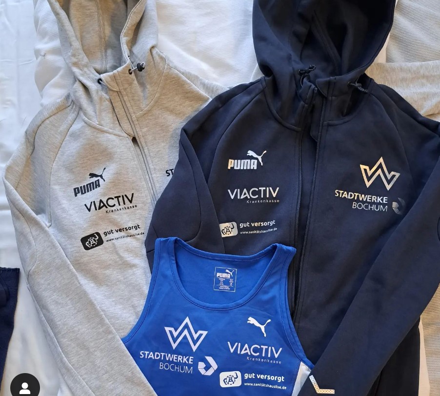 Kleidung mit Sponsoren