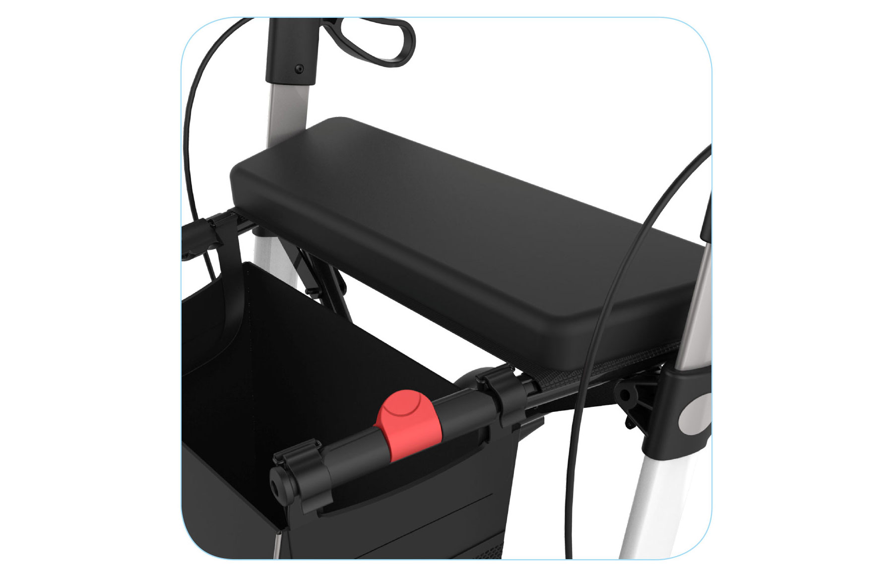 Fester Sitz mit Polsterung für Rollator Athlon SL