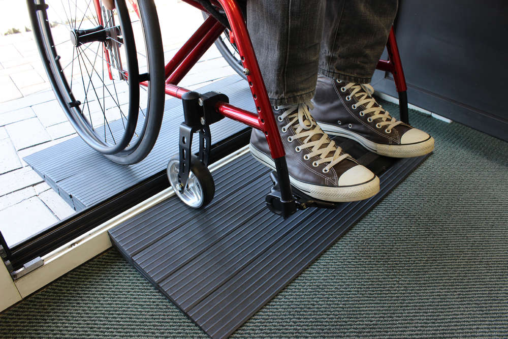Türschwellenrampe quick2go Rollstuhlrampe