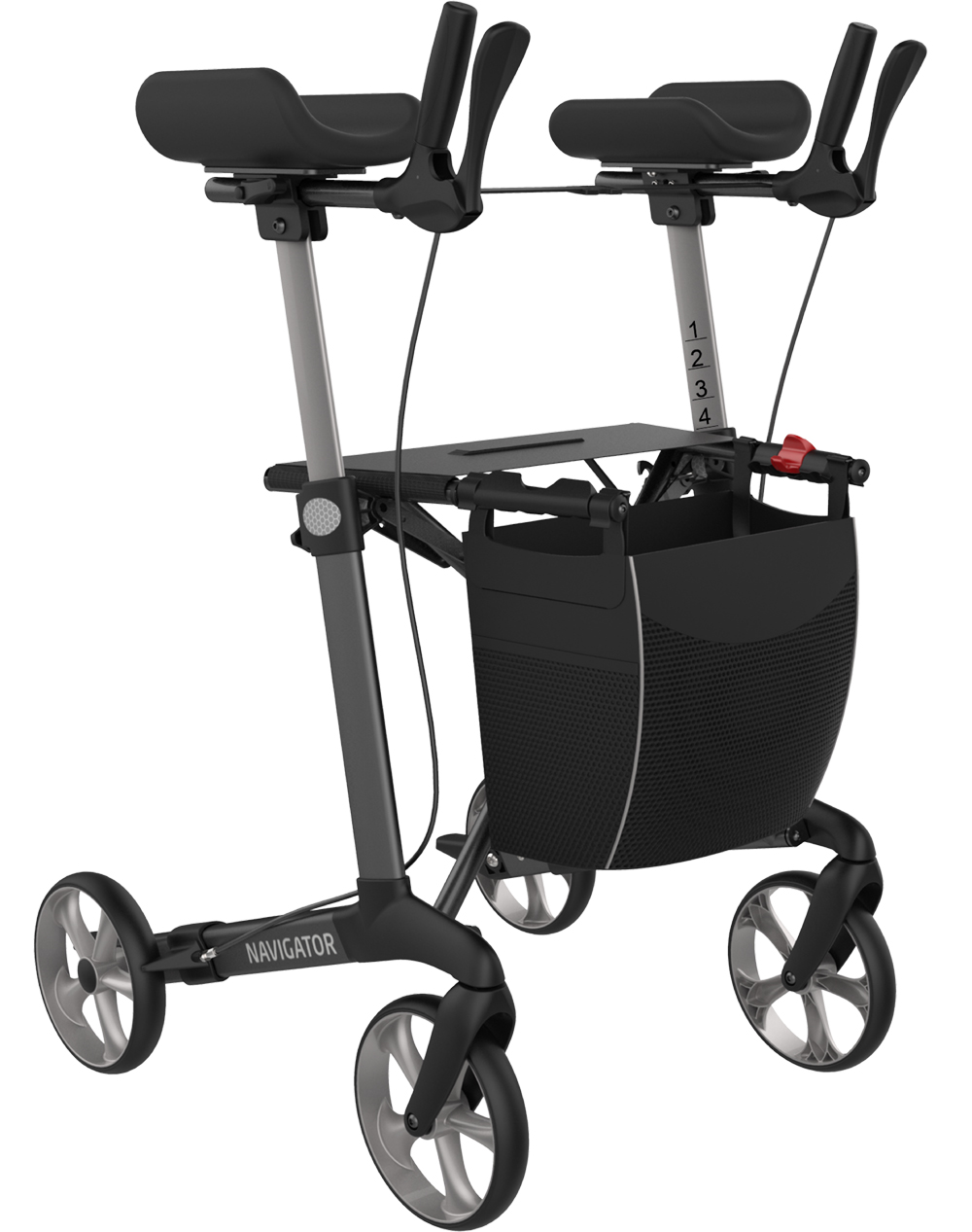 Navigator Arthritis Rollator mit festen Unterarmauflagen