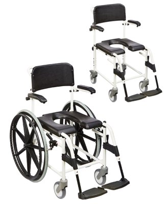 Dietz Dusch-Toilettenstuhl Levina 320-2 5" Räder