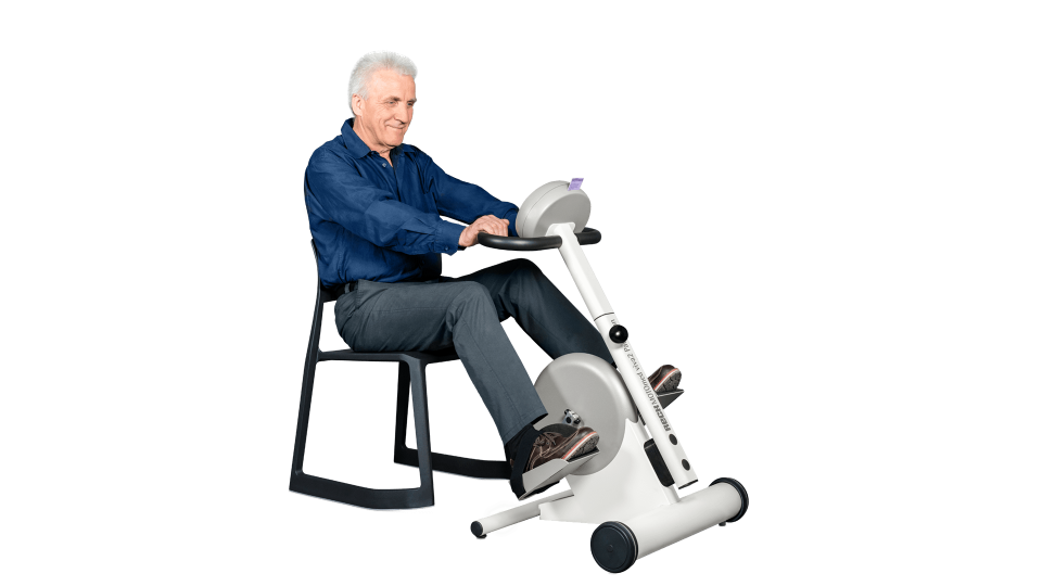 Patient auf dem Bewgungstrainer Motomed