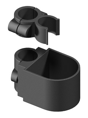 Stockhalter für Rollatoren für 1 Stock 25mm