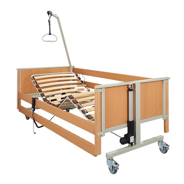 Pflegebett aks-L4, Liegefläche mit Federholzleisten