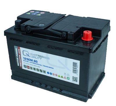 Quality-Batteries 12SEM-80 12V/80Ah