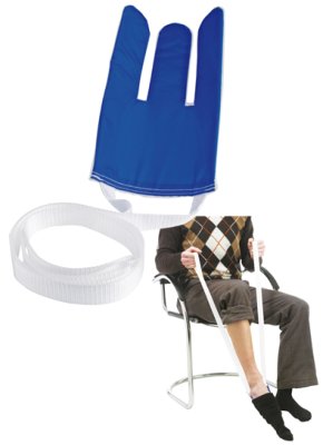 Frottee-Strumpfanzieher mit 2 Zugbänder