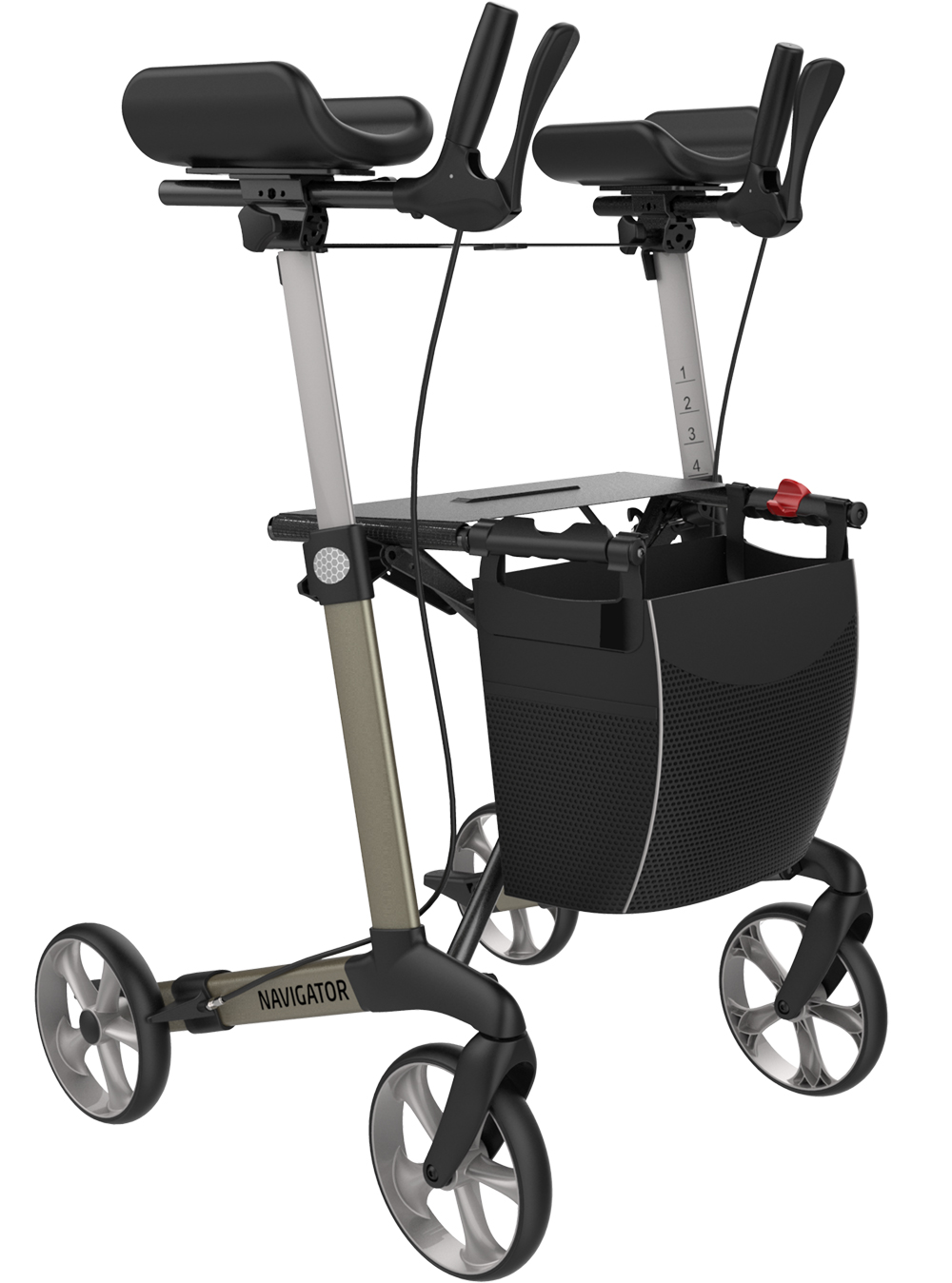 Navigator Arthritis Rollator mit festen Unterarmauflagen